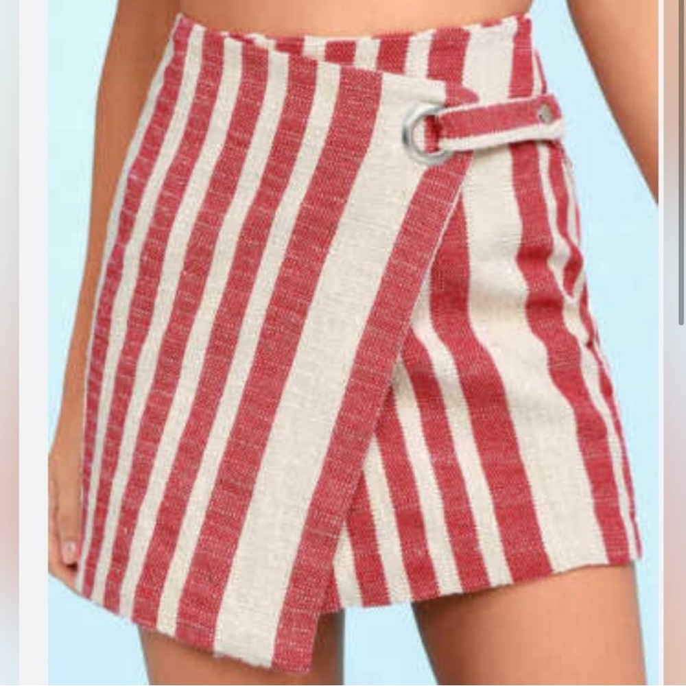 Free People wrap mini skirt